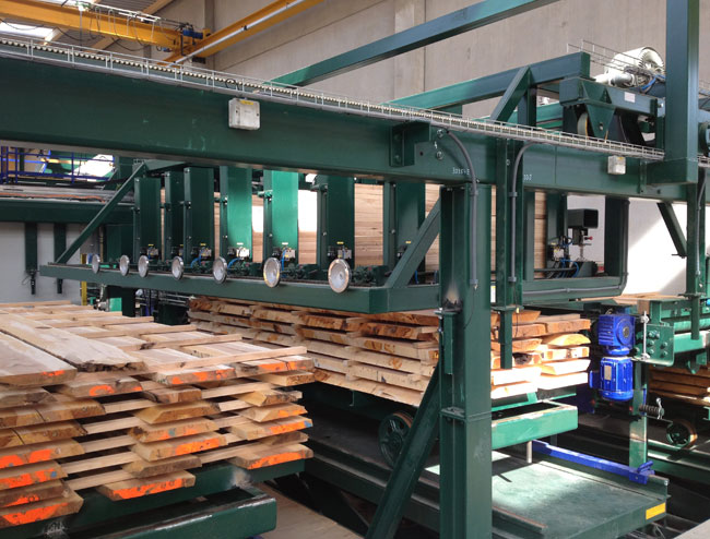 Flexistack im Sägewerk Flexistack im Sägewerk