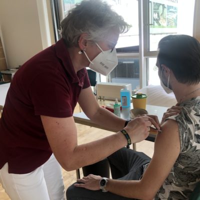 COVID-19 Impfaktion bei MÖHRINGER