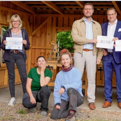 Neue Werkstatt für die Waldkinder – gemeinsam Zukunft gestalten