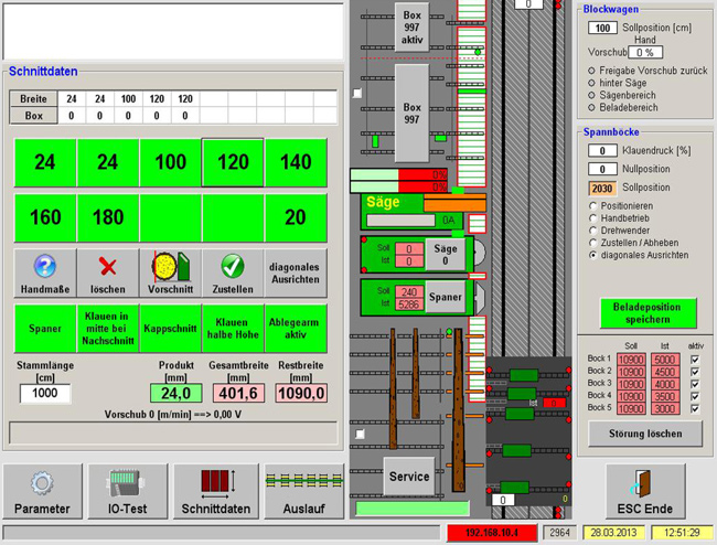 Blockbandsäge Software